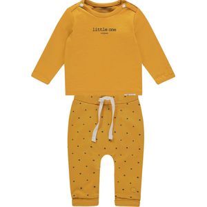Unisex Noppies kledingset: Shirt Hester en Broek Kris de Honey Yellow maat 50