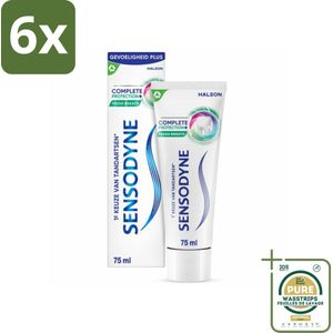 Sensodyne - Tandpasta - Complete Protection + Fresh Breath - Frisse Adem - 75 ml - Voordeelverpakking - 6 stuks - Sensodyne - Mondverzorging