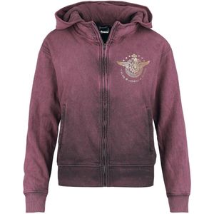 Sabaton Valor Courage Honor Dames Vest met capuchon - bordeauxrood - M