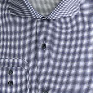 GENTS - Blumfontain pied-de-poule - Katoen - Blauw - Maat EU38/S