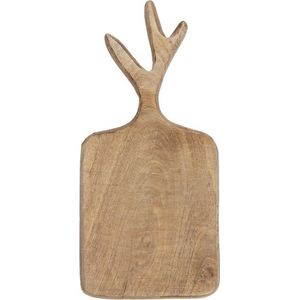 Clayre & Eef Decoratie snijplank 30x14x2 cm Bruin Hout Borrelplank