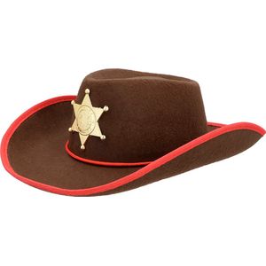 Boland - Kinderhoed Rookie sheriff - 55 - Kinderen - Unisex - Cowboy - Indiaan