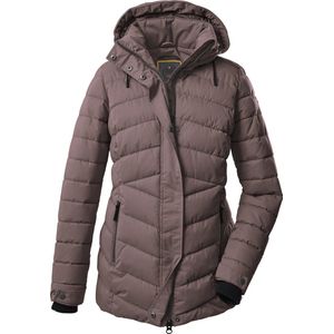 Killtec dames winterjas - padded winterjas dames - oudroze - 38721 - maat 36
