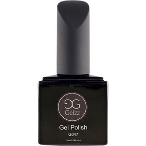 Gelzz Gellak - Gel Nagellak - kleur Mocha G047 - Bruin - Dekkende kleur - 10ml - Vegan