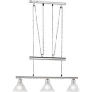 LED Hanglamp - Hangverlichting - Torna Stomun - E14 Fitting - 3-lichts - Rechthoek - Mat Nikkel - Aluminium