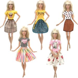 Isa's Friends® Poppenkleertjes - 5 Outfits voor poppen - Geschikt voor o.a Barbie - Setje 'Sophie''