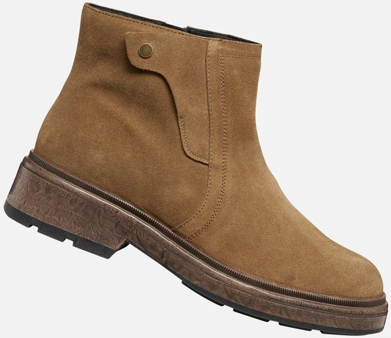 Geox - Swelen - Dameslaarzen - Taupe - Enkellaarsjes