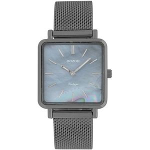 OOZOO Timepieces - Titanium horloge met titanium metalen mesh armband - C9849