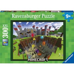 Puzzel Minecraft Cutaway - 300 XXL Stukjes (Leeftijd 9+)