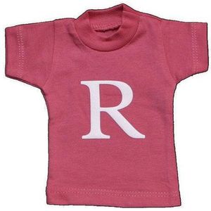 Naamslinger Lettershirts roze R