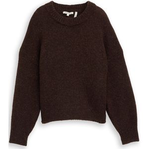 TOM TAILOR DENIM - Trui - Chocoladebruin - Knitwear - Losse Pasvorm