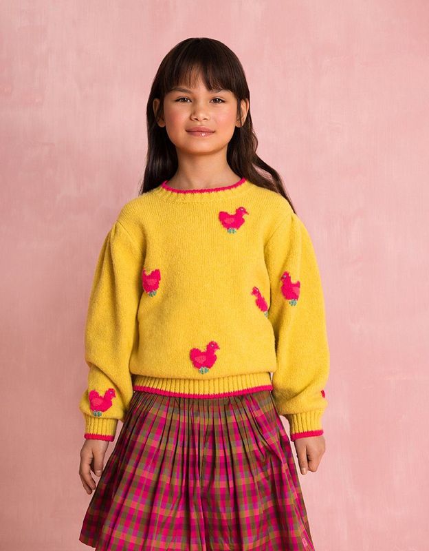 Oilily - Kip sweater - Geel - 104/4yr