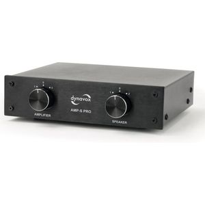 Dynavox AMP-S PRO Schakelaar voor 2 Versterker op 1 Set Speakers - Zwart