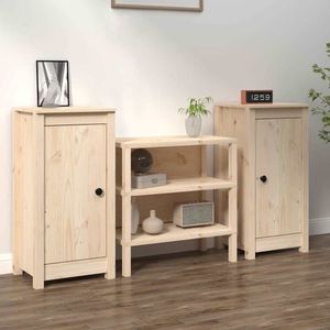 vidaXL Dressoirs - Set van 2 - 39x35x80 cm - Grenenhout Dressoir - Houten Dressoir - Grenenhouten Dressoir - Opbergkast - Salontafel