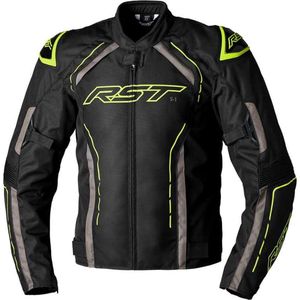 RST S-1 Ce Mens Textile Jacket Black Grey Flo Yellow 46 - Maat - Jas
