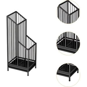 Luxaliving - Paraplubak - Zwart - Met Lekbak - 62x25x20cm