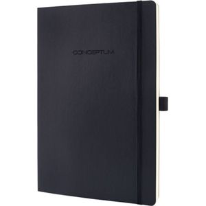 Sigel - notitieboek - Conceptum Pure - A5 - softcover - zwart - 194 pagina's - 80 grams - ruit - SI-CO320