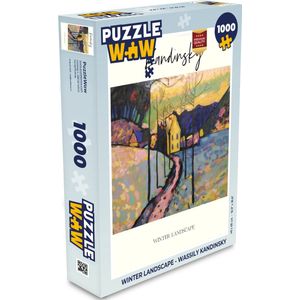 Puzzel Winter landscape - Wassily Kandinsky - Legpuzzel - Puzzel 1000 stukjes volwassenen