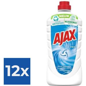 Ajax Fris Allesreiniger - Voordeelverpakking 12 stuks