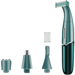 Efficiënte gezichts-epilator, wasbare epilator, ontharingsapparaat, ontharingstool, elektrische gezichts-epilator, groen