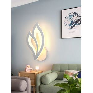 LuxiLamps - Bloemblad Wandlamp - Moderne Muurlamp - Warm Wit - Woonkamerlamp - Slaapkamer - Wanddecoratie