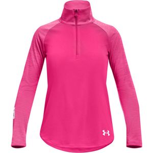 Under Armour Graphic Half Zip Longsleeve Meisjes - sportshirts - Pink - Vrouwen
