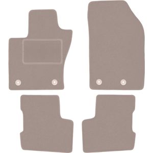 Beige velours vloermatten voor: Fiat 500X FL crossover (2018-)