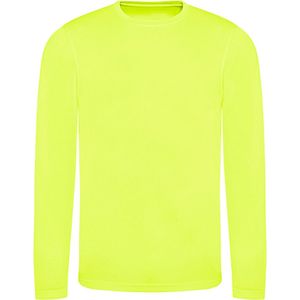 Just Cool Long Sleeve Cool T JC002 - ELECTRIC YELLOW - L