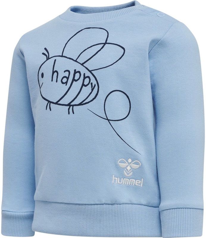 Hummel - hmlFREE SWEATSHIRT - Baby Sweater - Zacht Biologisch Katoen - Geborduurd Logo