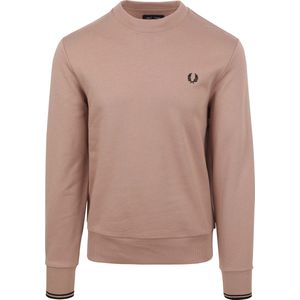 Fred Perry - Sweater Logo Oud Roze - Heren - Maat M - Regular-fit