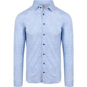 Desoto - Overhemd Optics Lichtblauw - Heren - Maat S - Slim-fit