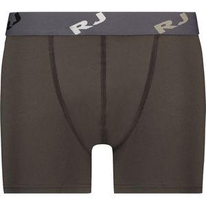 RJ Bodywear Pure Color bruin boxer (1-pack) - heren boxer lang - donkerbruin - Maat: XXL