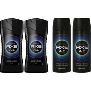 AXE Set - A.I. Fresh - 2 x Douchegel & 2 x Deo Spray