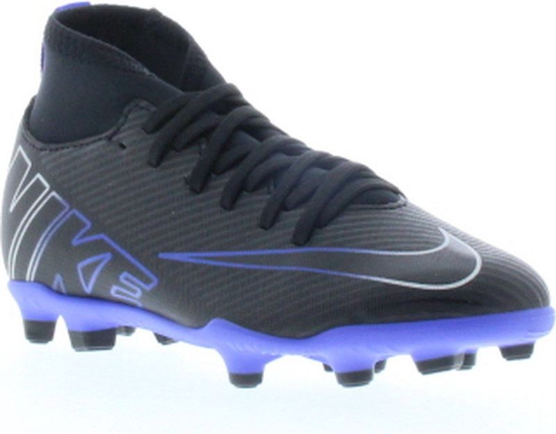 Nike - Superfly 9 Club FG/MG - Voetbalschoenen - Zwart - Zilver - Blauw