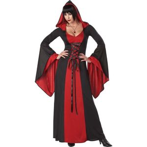 Griezelig heksen kostuum met capuchon voor vrouwen  - Verkleedkleding - XL