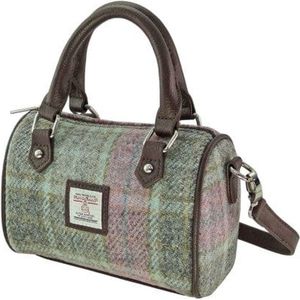 Harris Tweed Mini Bowlingtas Kilbride Zacht Roze Buchanan