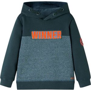 vidaXL - Kindertrui - met - capuchon - 92 - donkergroen