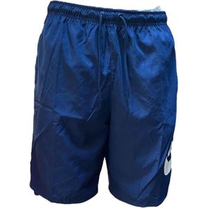 Nike Shorts - DonkerBlauw / Wit - Maat S