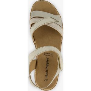 Hush Puppies leren dames sandalen wit goud - Maat 42 - Uitneembare zool