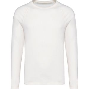 Native Spirit Ecologisch heren-T-shirt met lange raglanmouwen NS338 - Washed Ivory - XS