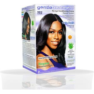 Gentle Treatment No-Lye Conditioning Crème Relaxer System Twin Pack Regular