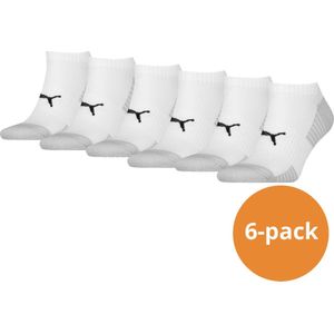 Puma - Cushioned Sneakersokken - Wit - 6-pack