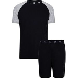 CR7 Heren Pyjama volwassenen kort (mix zwart/grijs)