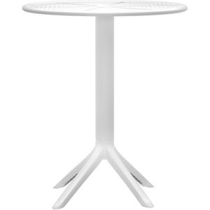 CLP - Lacota - Tuintafel - Wit - Polypropyleen - Ø 60 cm