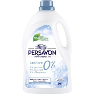 Persavon Wasmiddel, geurvrij, kleurstofvrij en allergeenvrij, hypoallergeen, zeer gevoelige huid, dermatologisch getest, 44 wasbeurten - 2200 ml