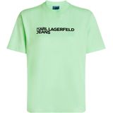 Karl Lagerfeld - A1W17005 - T-shirt - Groen - Katoen - Korte Mouwen