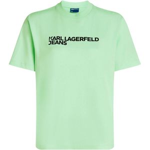 Karl Lagerfeld - A1W17005 - T-shirt - Groen - Katoen - Korte Mouwen