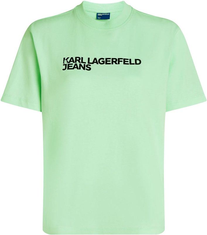 Karl Lagerfeld - A1W17005 - T-shirt - Groen - Katoen - Korte Mouwen