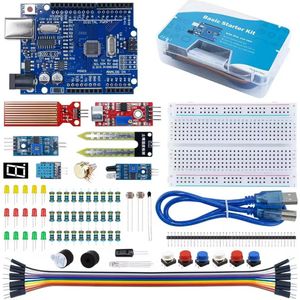 F.J. Circuits Arduino Starter Kit - Met Arduino Uno - 20 Delig - In Plastic Opbergdoos