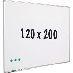 Whiteboard - Gelakt staal - Magnetisch - Wit - 120x200cm